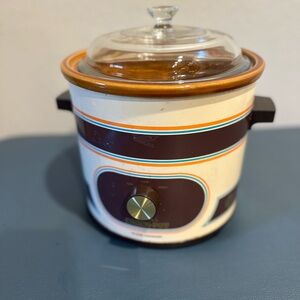 Rival Crock Pot 1980s - Slow Cooker with Glass Lid